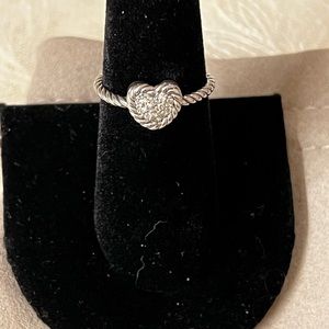 David Yurman Petite Diamond Heart ring